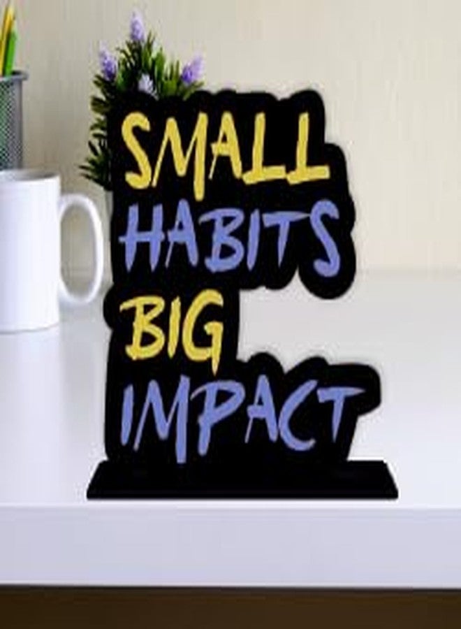 Giftplease Wooden Idols and Figurine Quotes Table Decoration for Office Desk | Home Decor Item | Living Room | Modern Art Wood Showpiece Gift Item (TP-93) - Image 2
